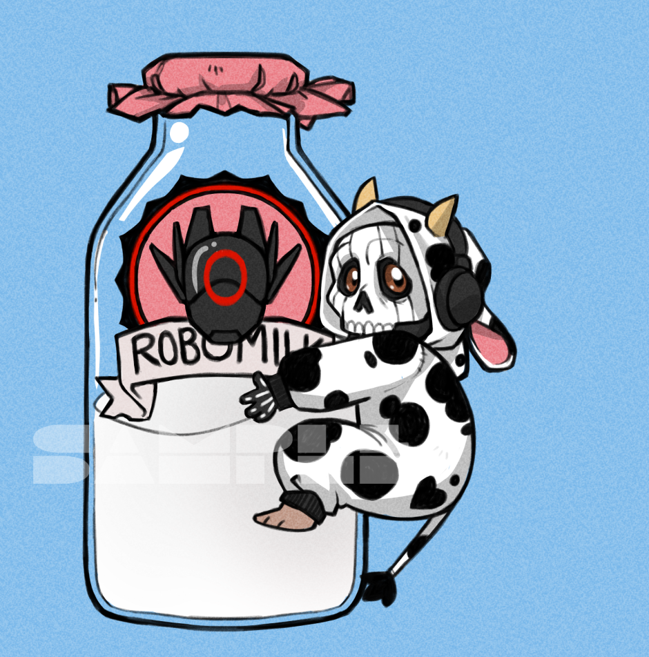 Robot Milk Charm